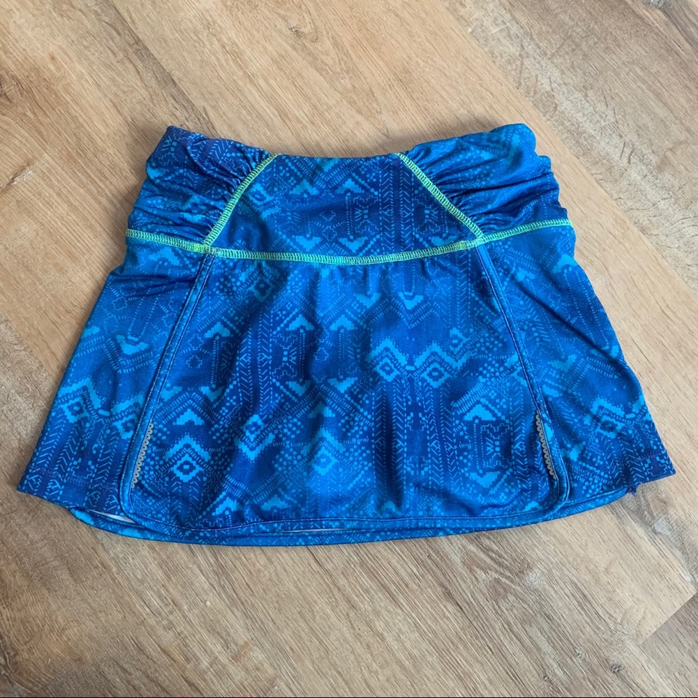 Athleta blue/green skort
